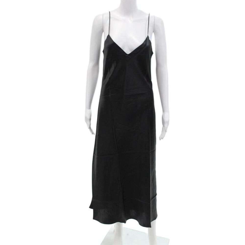 DANNIJO Womens Midi Slip Dress - Noir Size M